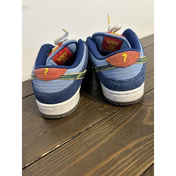 Nike SB Dunk Low Why So Sad? Size 4.5Y Blue Yellow Skate Shoes 2022 DV5429-400 main image 10
